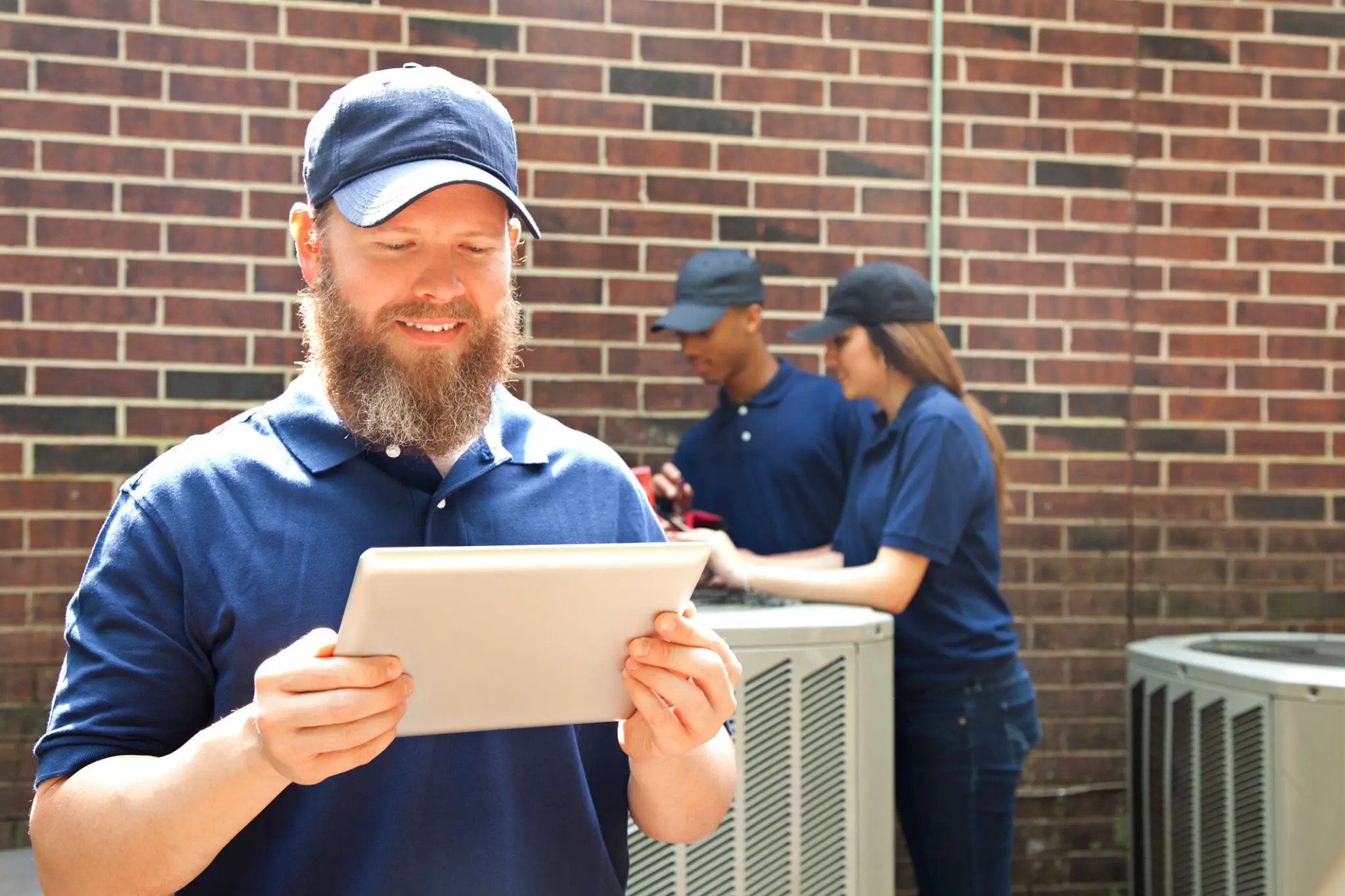 FreshVent technician cleaning air ducts